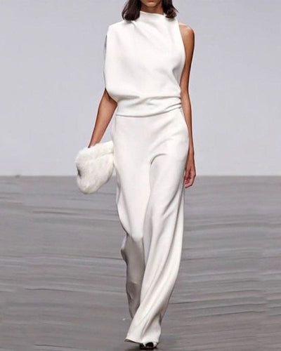 KATE | Stylish jumpsuit with a stand-up collar 