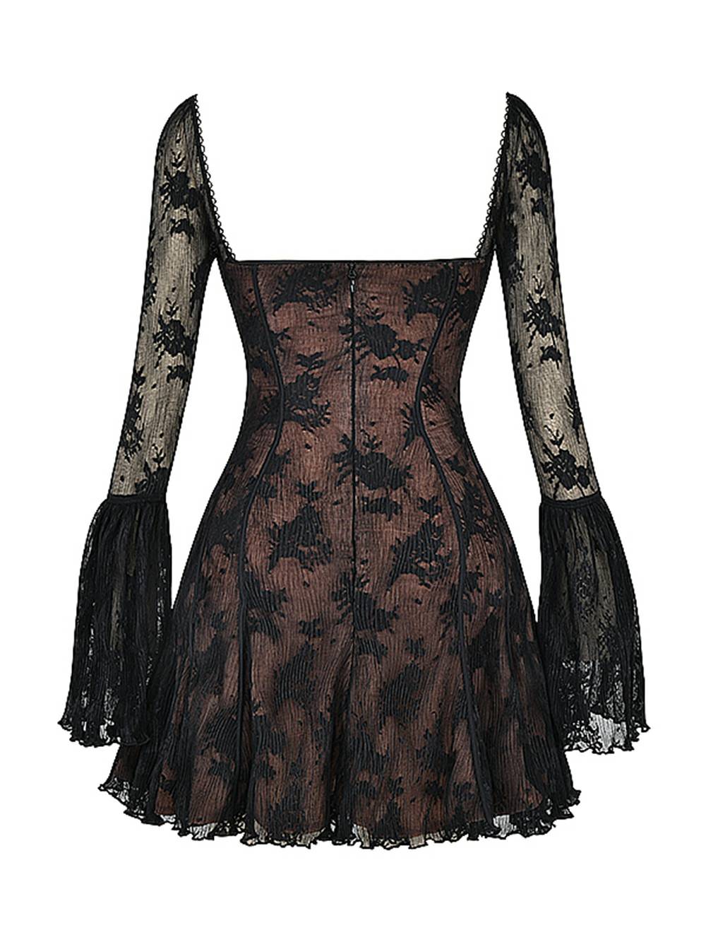 Sabrina - Vintage jurk met lange mouwen voor Vrouwen