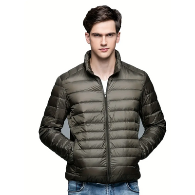 Kees - Lightweight warm jacket with zipper and stand-up collar