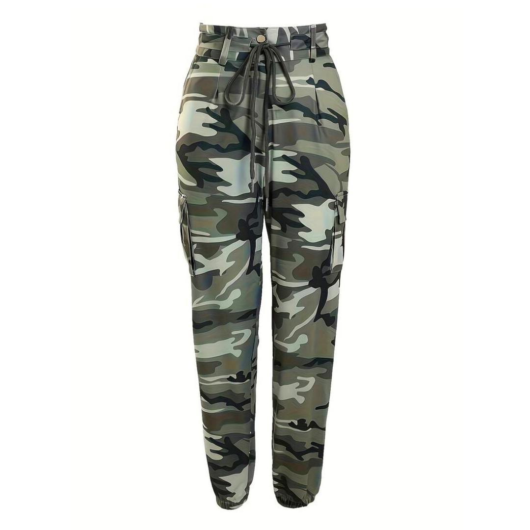 Jennifer - Ultra-Stretch camouflage print pants