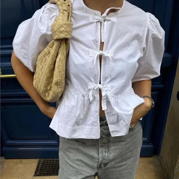 Gisou - Trendy Puff Sleeve Top 