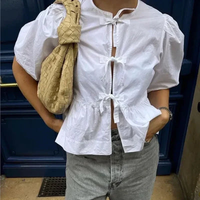 Gisou - Trendy Puff Sleeve Top 