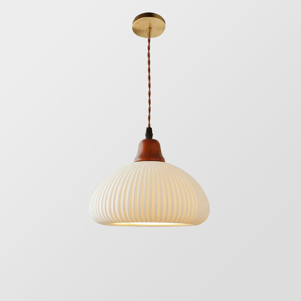 Cendian - Nordic Vintage Ceramic White Pendant Light Dining Room