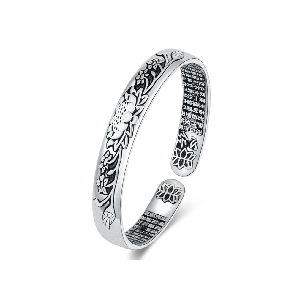 SereniteitLotus – Zilveren Lotus Armband – Kracht & Harmonie