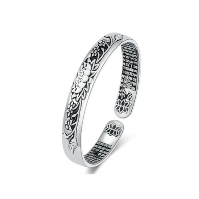 SereniteitLotus – Zilveren Lotus Armband – Kracht & Harmonie