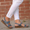 Harriet - Open Toe Wedge Sandals