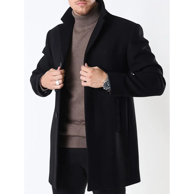 Jacob - Mid-length plain trench coat