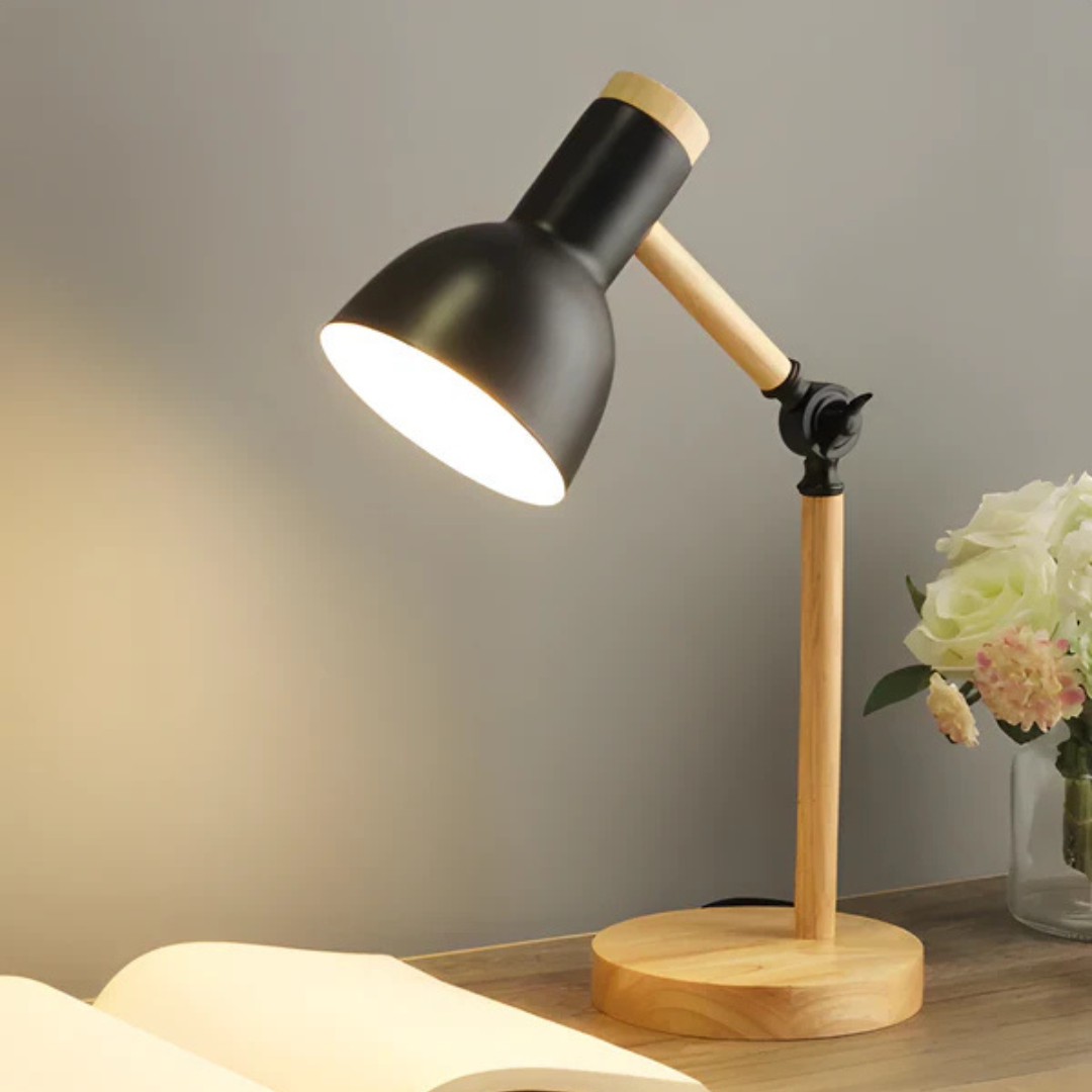 Velorienn – Adjustable LED Table Lamp Wood And Metal