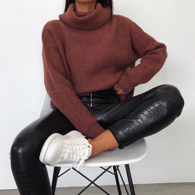 Vitha - Moderne Dierenhuid Broek voor Vrouwen