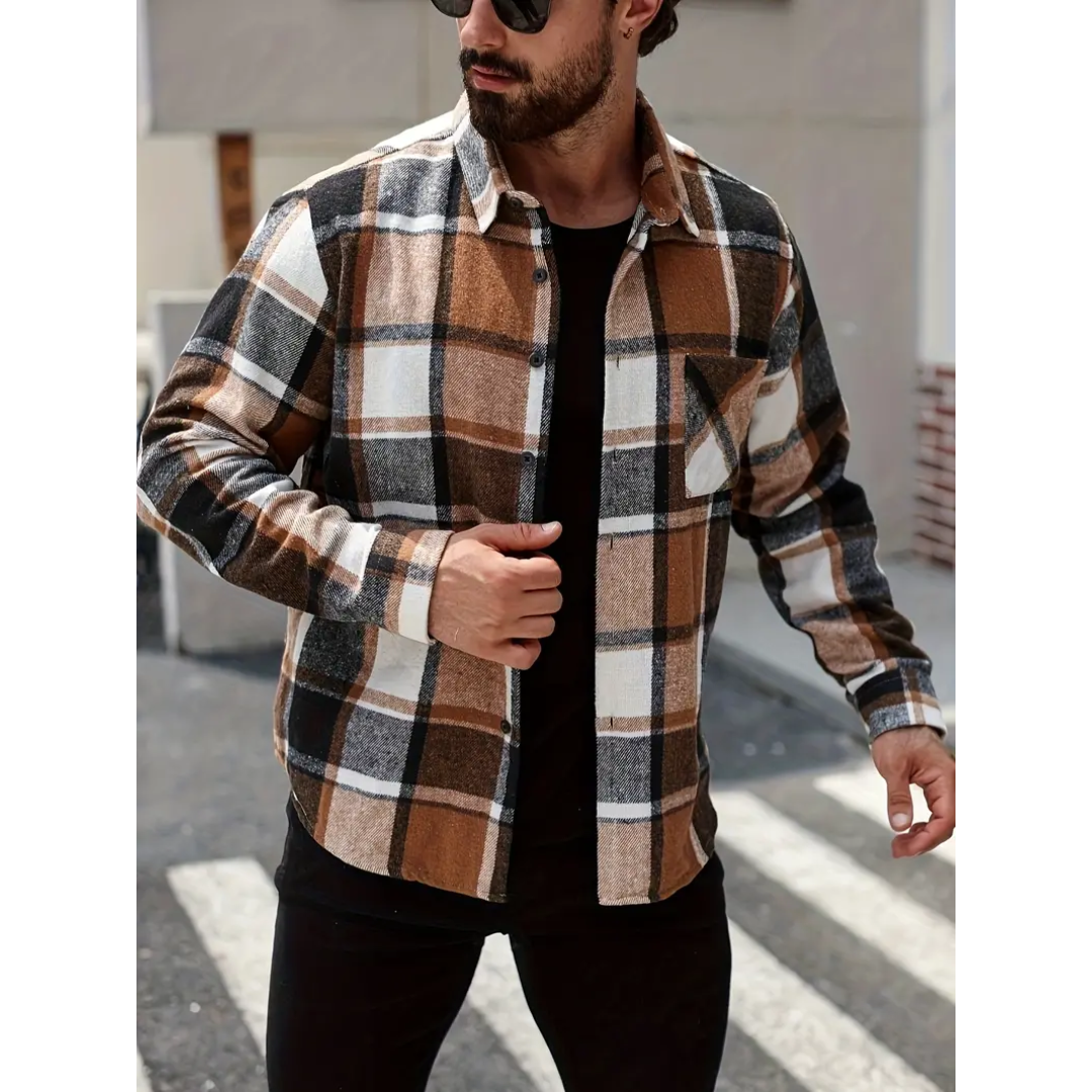 Gerard - Fleece checked vest