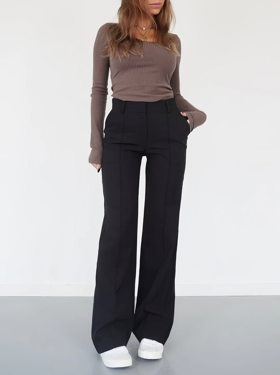 Élodie - Elegant Wide-leg Trousers | Luxurious Comfort &amp; Timeless Style