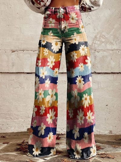Kathy - Chic Pattern Pants for Women