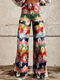 Kathy - Chic Pattern Pants for Women