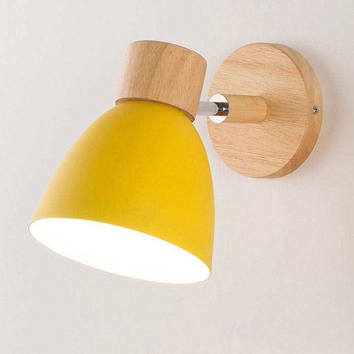 Nelvira – Minimalist Wooden Cone LED Wall Light
