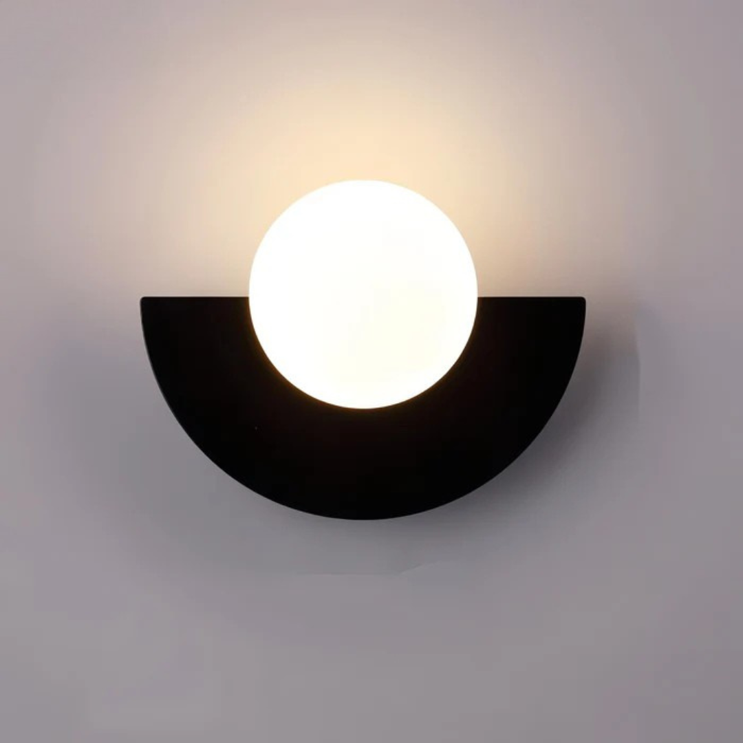 Doniar – Modern Minimalist Glass Globe LED Wall Sconce 1 Light