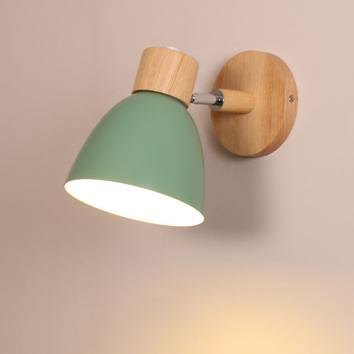 Nelvira – Minimalist Wooden Cone LED Wall Light