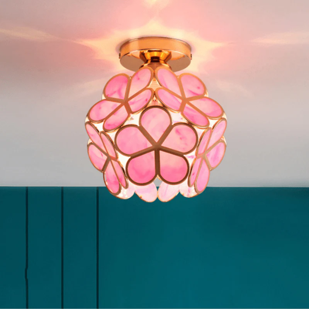 Florayne – Vintage Floral Ceiling Lamp