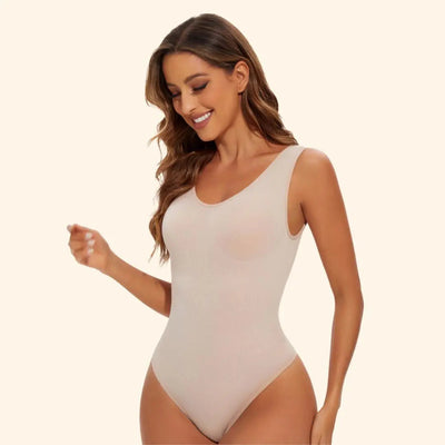 Loreleia - Flattering Women's String Bodysuit with Built-in Bra