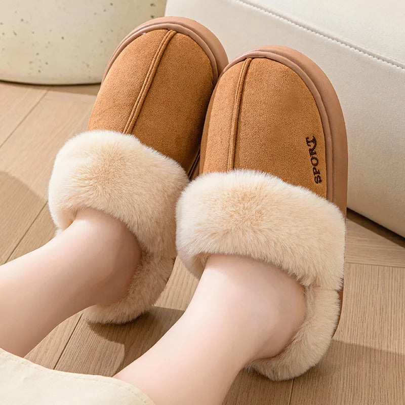 Eva Confort - Suede indoor slippers for women