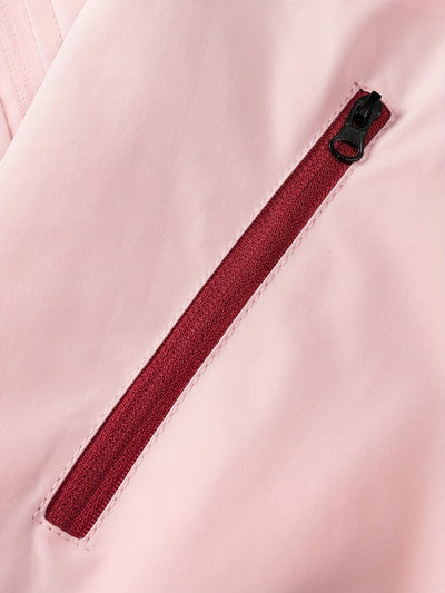 | Linde | Sportieve dames outdoorjas met capuchon in bijpassende kleuren en ritszakken