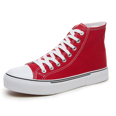 Amber | Hoge canvas sneakers met veters