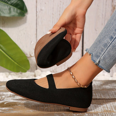 Lize | Plain colored ballet flats with a strappy back