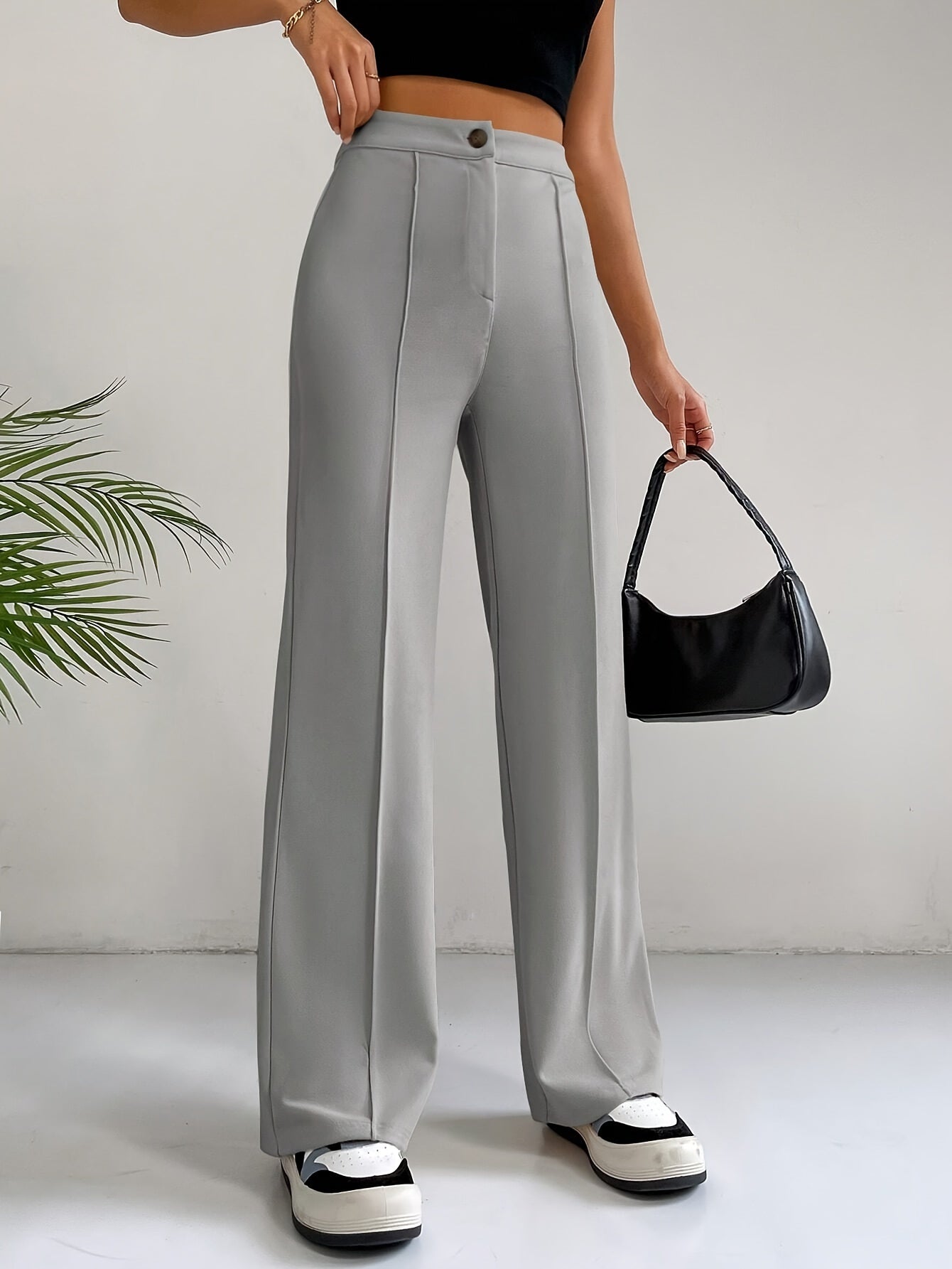 Elin | Stylish high-waisted slim trousers