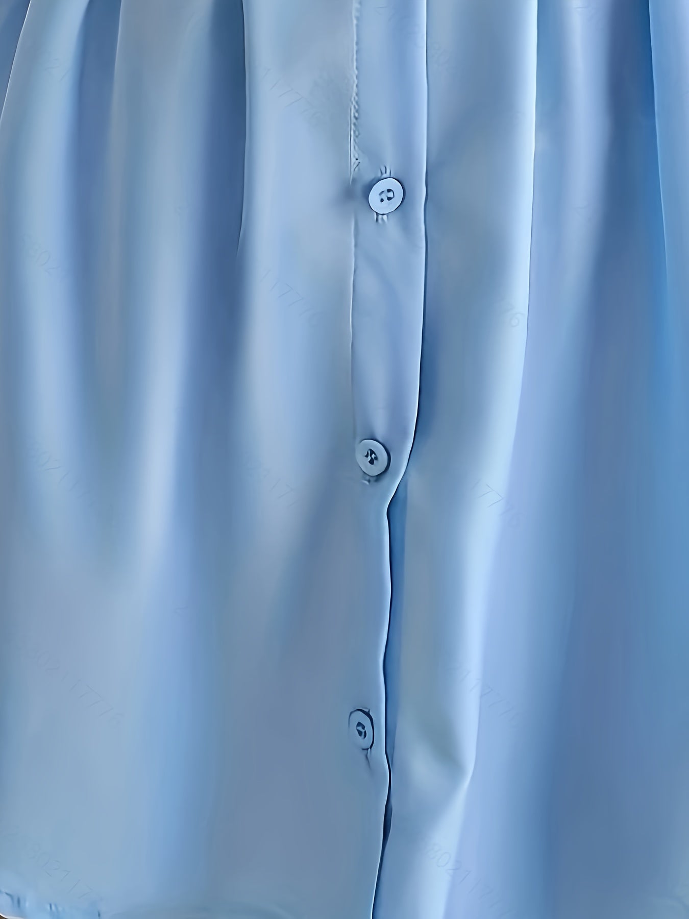 Lara | Casual overhemdjurk met geplooide taille en lantaarnmouwen
