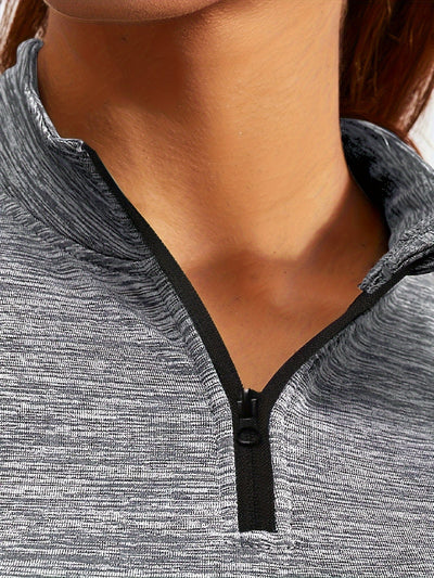 Nina | Fleece-gevoerde dames sportjas met hoge hals