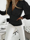 Caylee - Getailleerde Casual Blouse met Lantaarnmouwen
