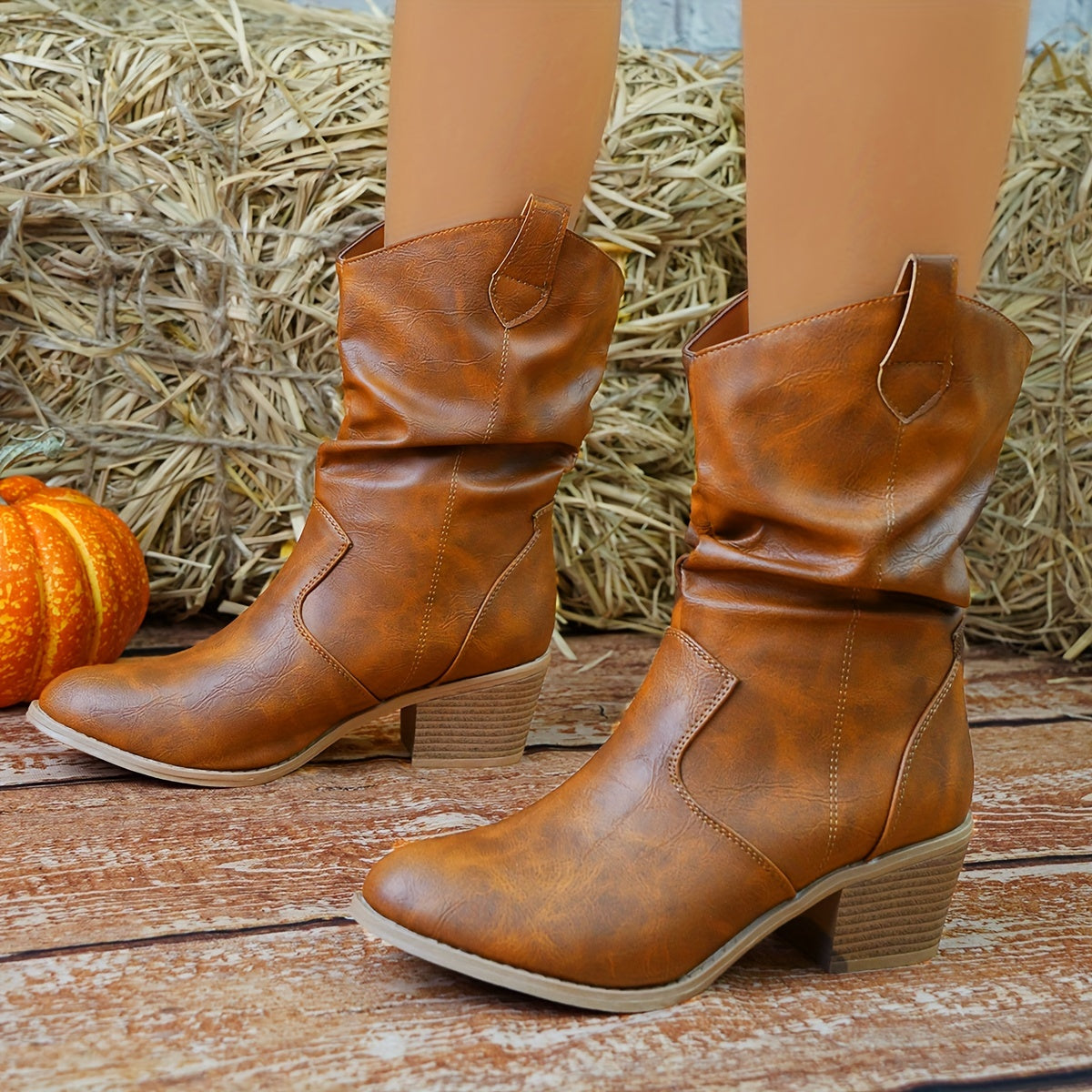 Vera | Chunky cowboylaarzen met hak