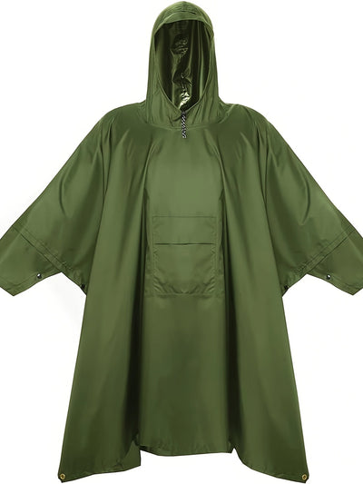 Sophie | Waterdichte lichtgewicht regenponcho met capuchon en zak