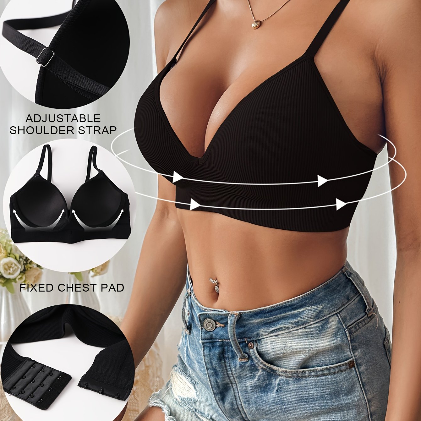 Sophie | Sexy slim push-up BH met antislip en ademend design