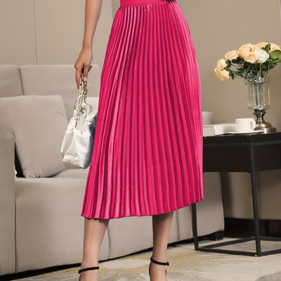 Elise | Elegant A-line pleated skirt