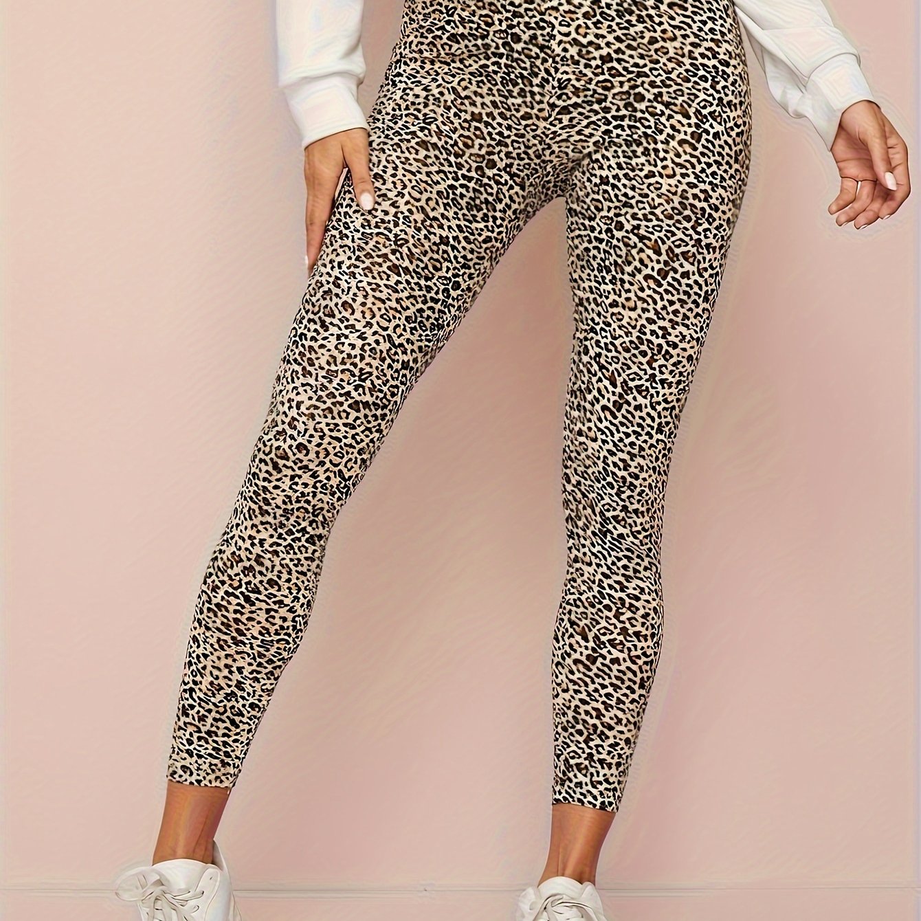 Luna | Leopard print high-waisted leggings