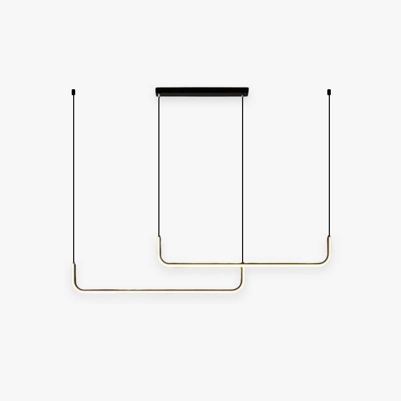 Elysian – Modern LED Pendant Light in Gold & Black