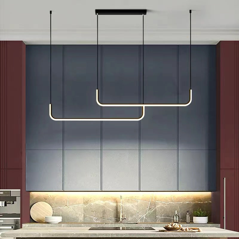 Elysian – Modern LED Pendant Light in Gold & Black