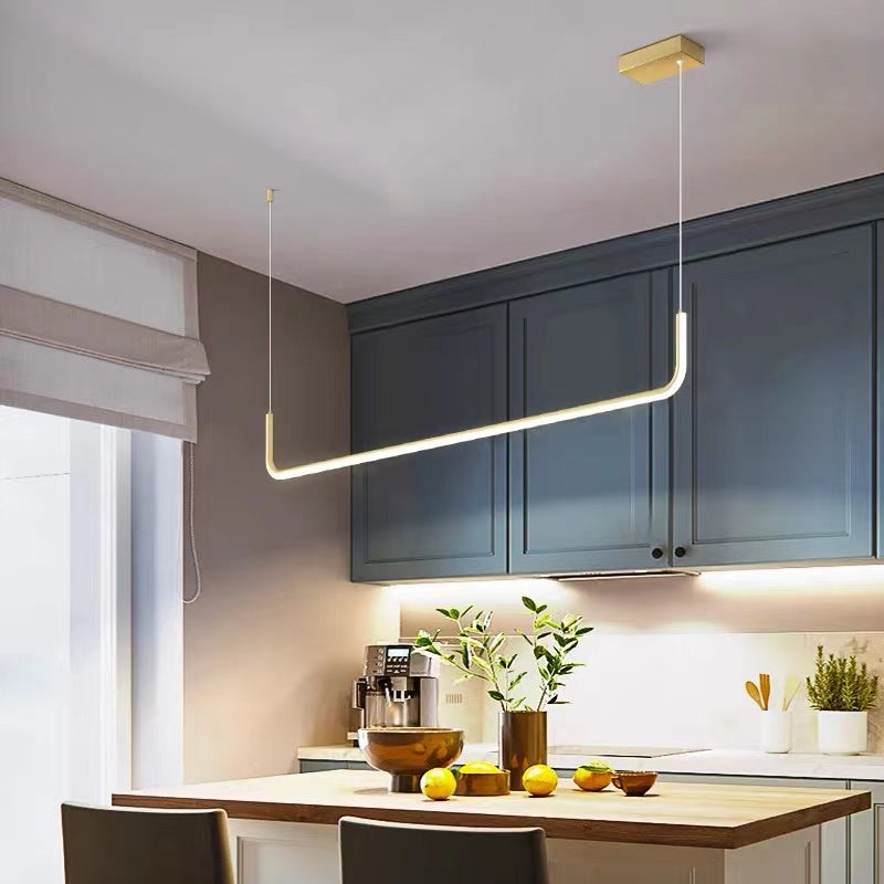 Elysian – Modern LED Pendant Light in Gold & Black