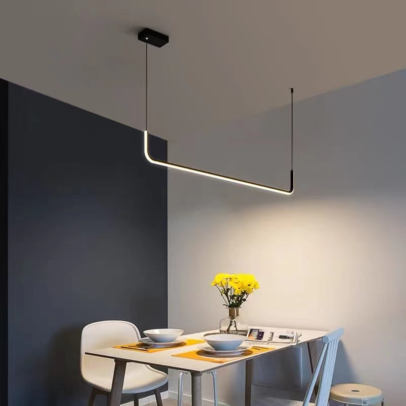 Elysian – Modern LED Pendant Light in Gold & Black