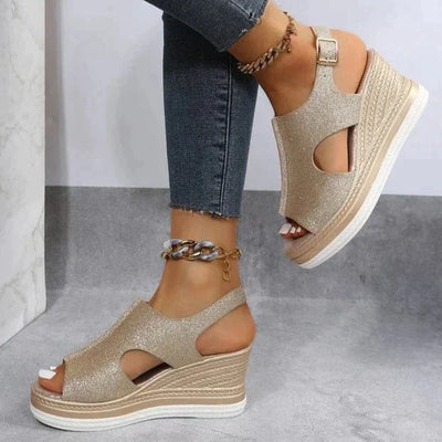 Jill - Orthopedic wedge heels for summer