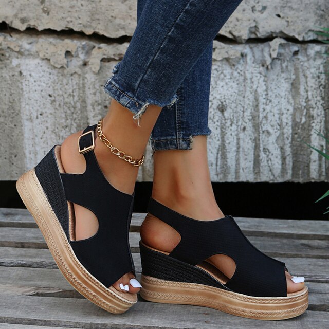 Jill - Orthopedic wedge heels for summer