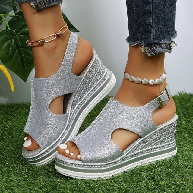 Jill - Orthopedic wedge heels for summer