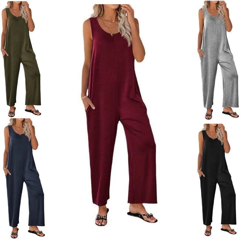 Jorienn - Summer Jumpsuit with Straight Legs