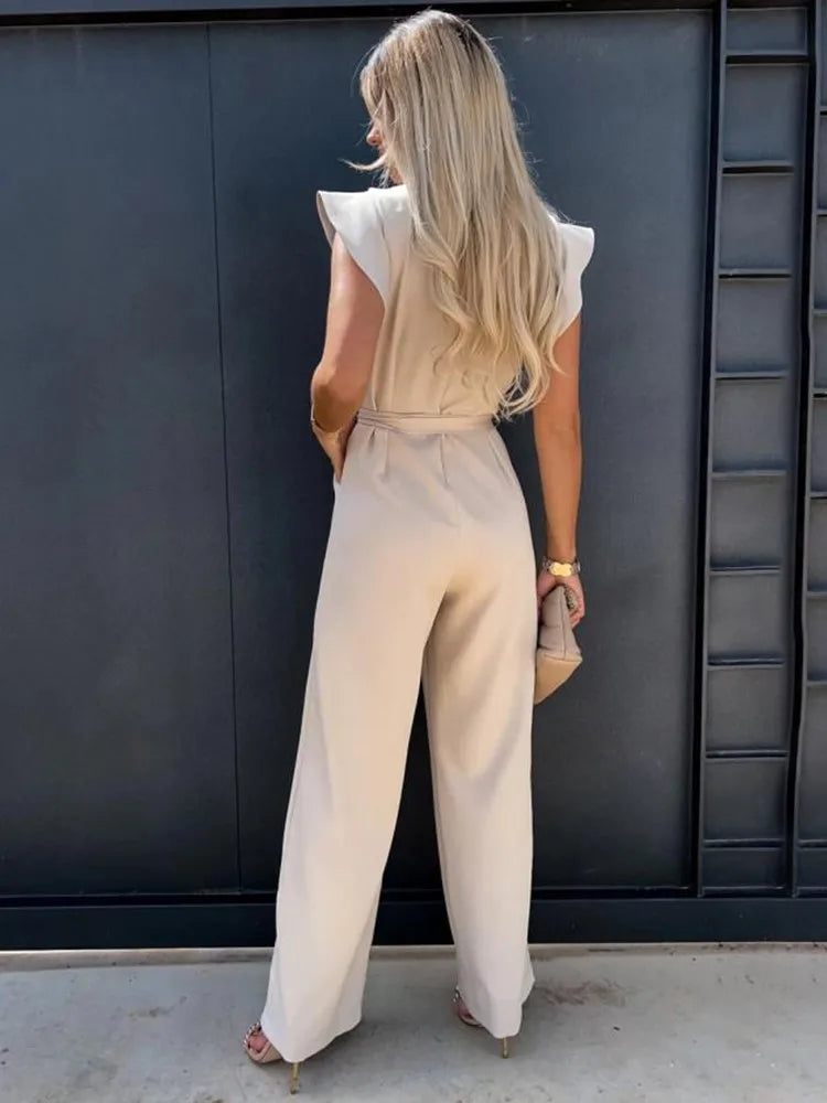 Fleur | Elegant jumpsuit with wide legs