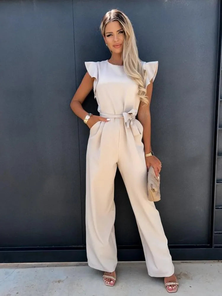 Fleur | Elegant jumpsuit with wide legs