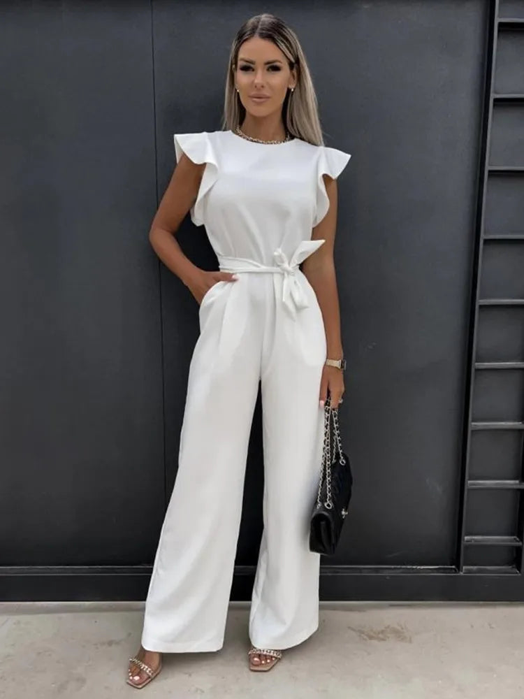 Fleur | Elegant jumpsuit with wide legs