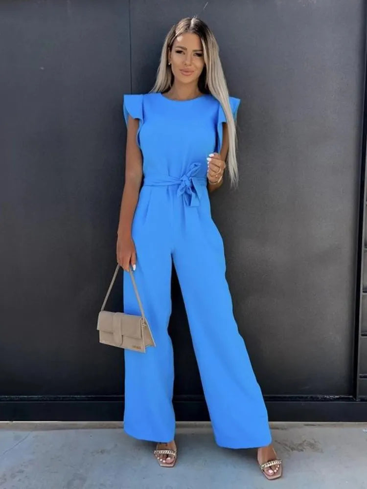 Fleur | Elegant jumpsuit with wide legs