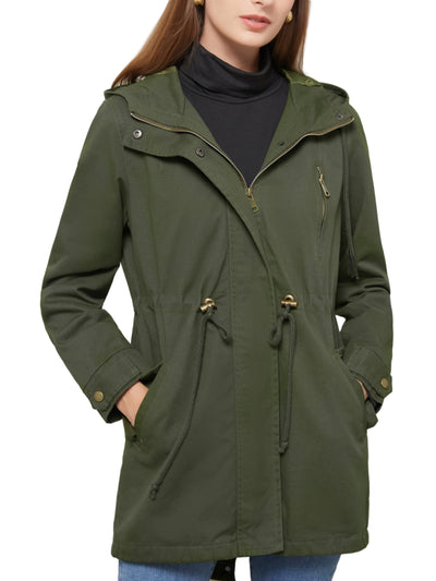 Emilia | Hoodie parka jacket with drawstring waist