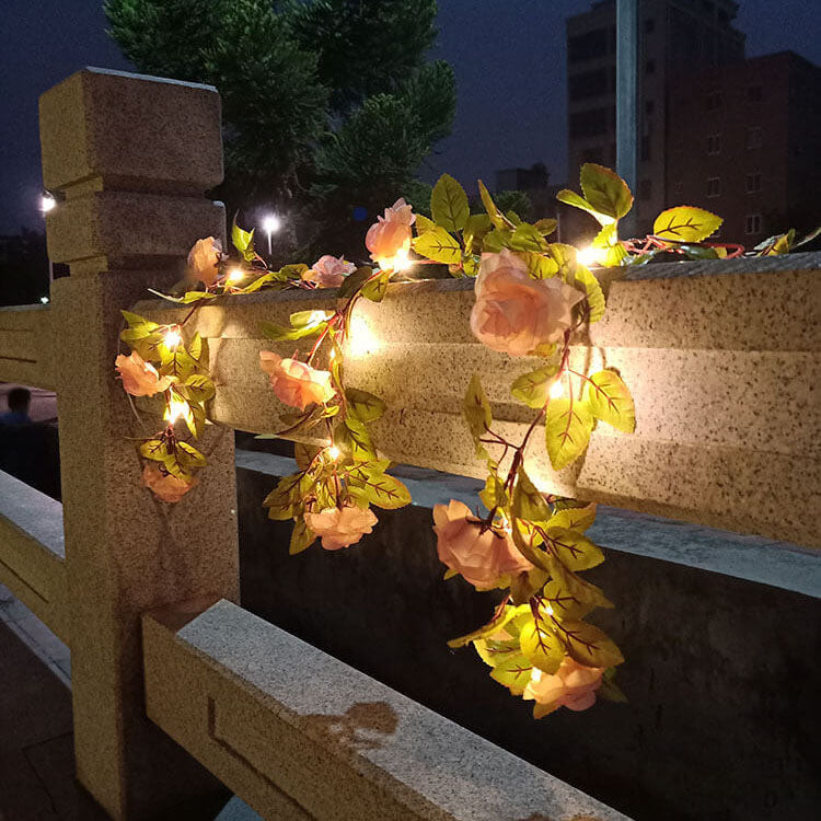 Solara - Solar Waterproof Shockproof Rose LED String Lights
