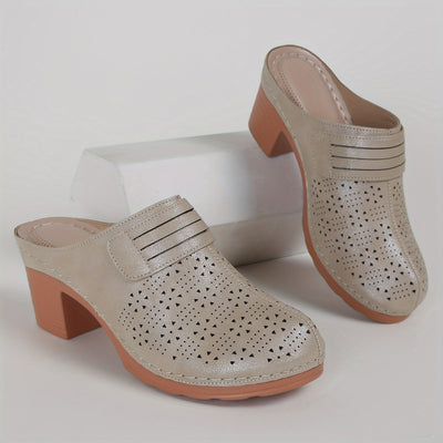 Nina | Dames sandalen met dikke hak